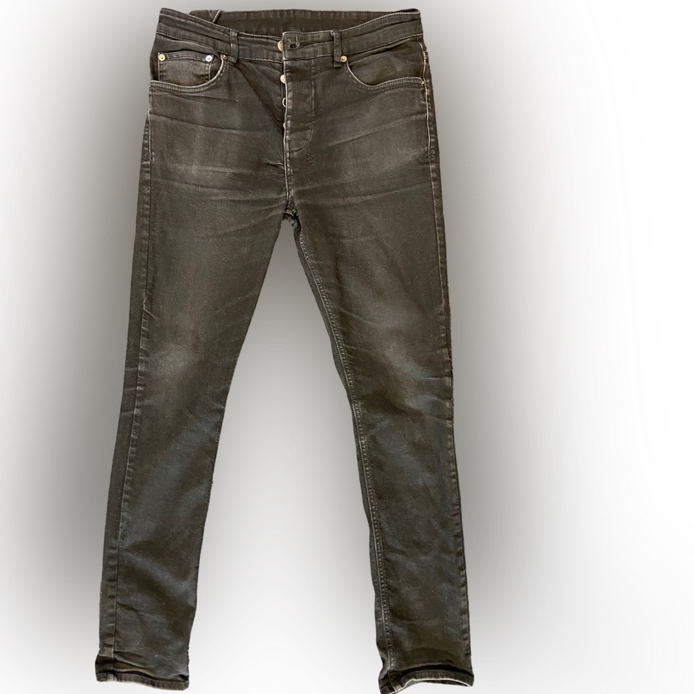 Mens Ksubi Black Skinny Jeans 34